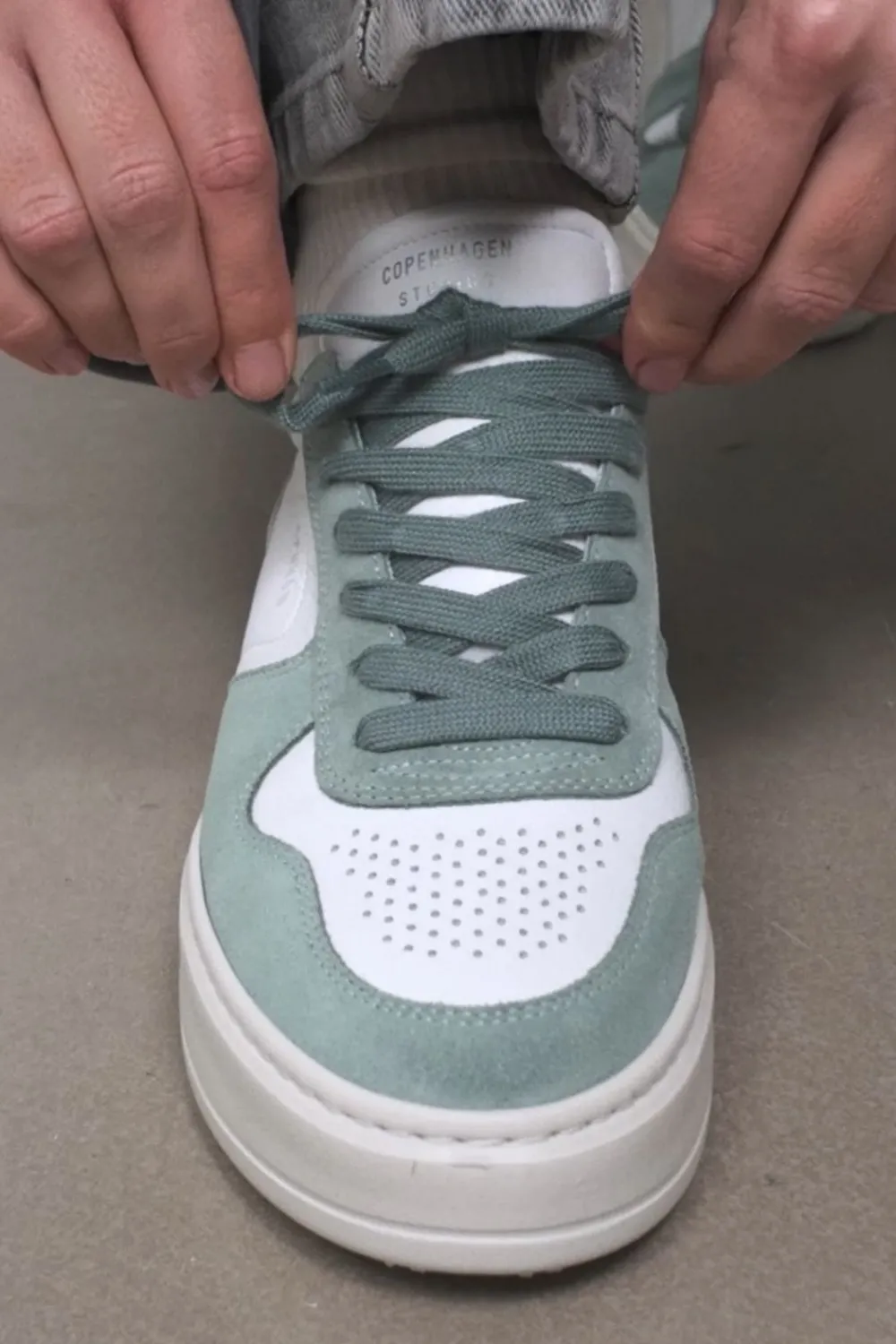 COPENHAGEN STUDIOS Cph77 Leather Mix-Dames Sneakers