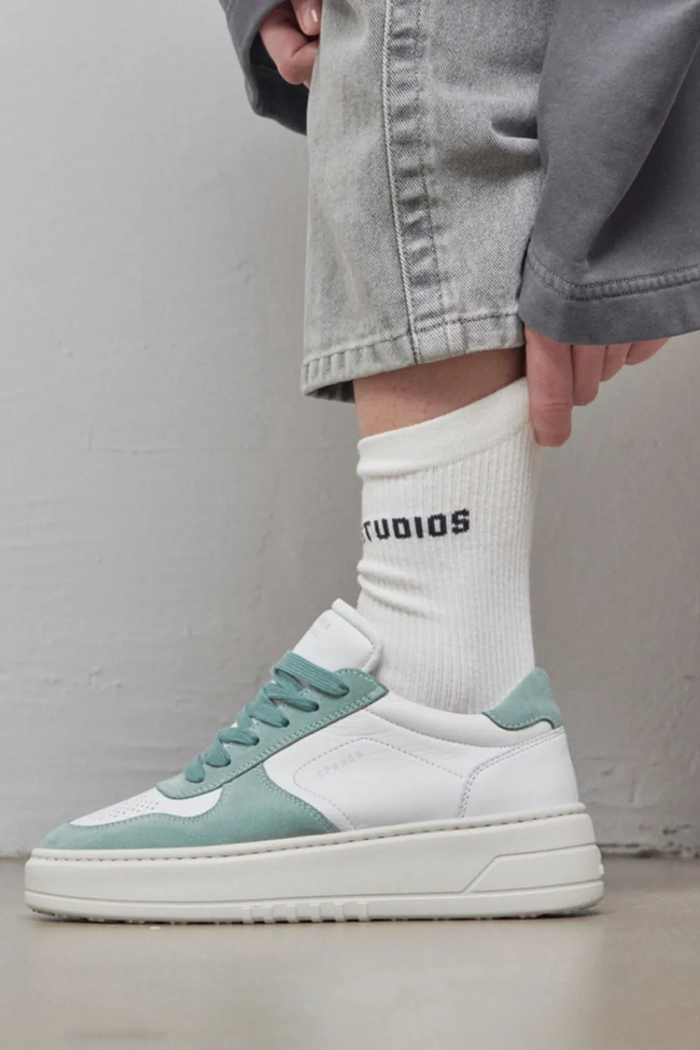 COPENHAGEN STUDIOS Cph77 Leather Mix-Dames Sneakers
