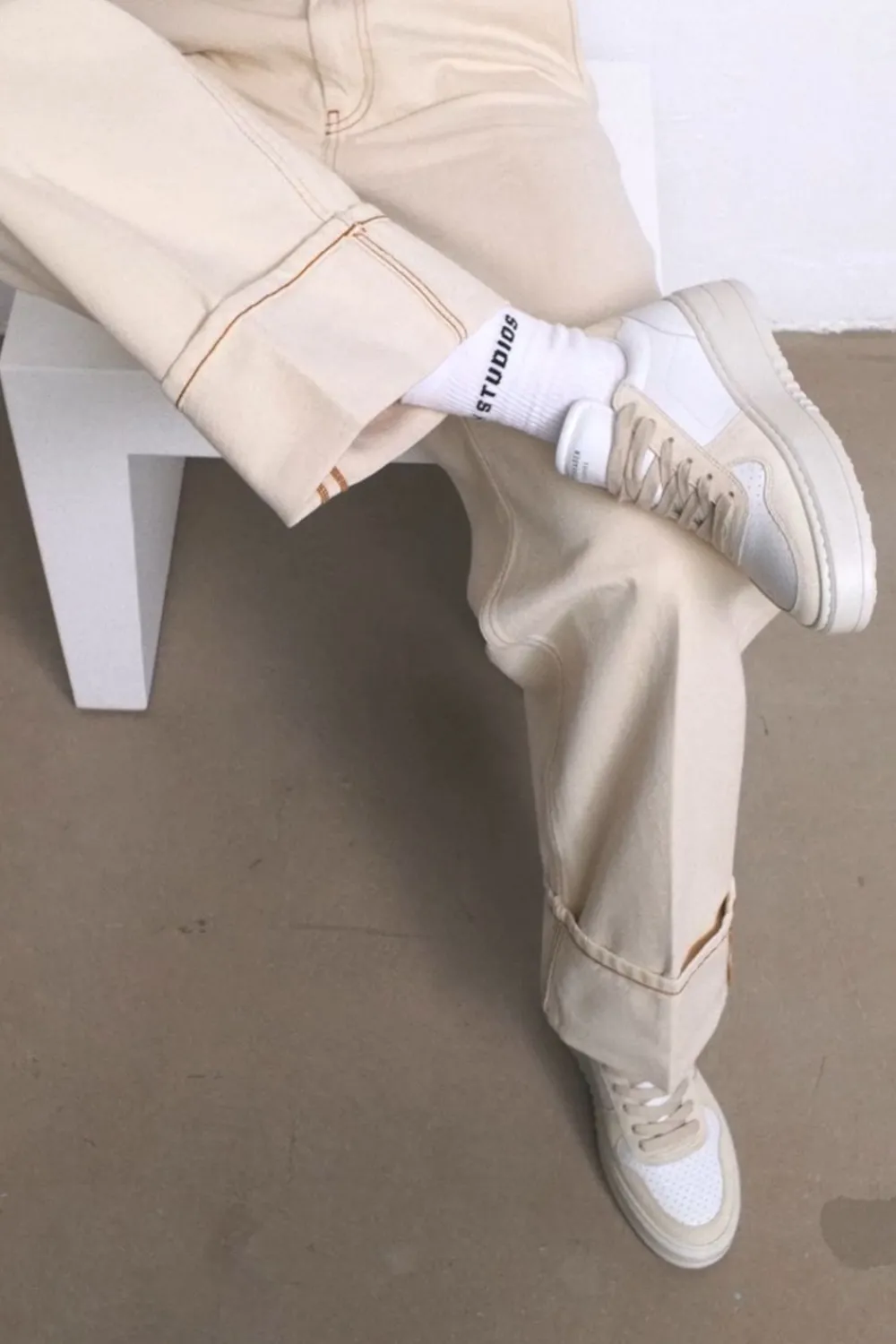COPENHAGEN STUDIOS Cph77 Leather Mix-Dames Sneakers