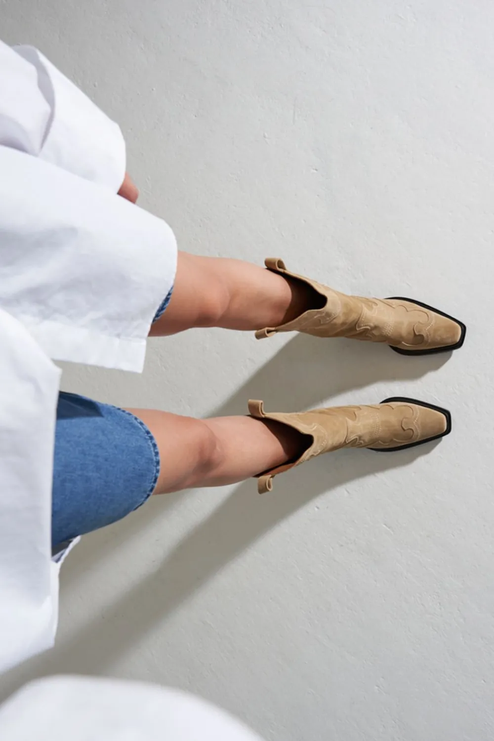 COPENHAGEN STUDIOS Cph233 Suede-Dames Westerse Laarzen