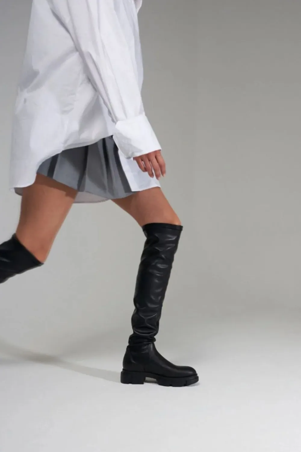 COPENHAGEN STUDIOS Cph544 Vitello/Vegan Stretch-Dames Laarzen